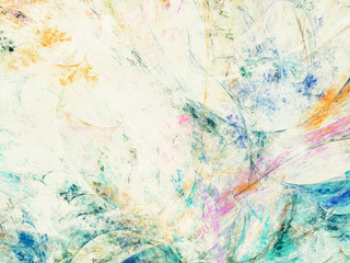 abstract chaotic fractal background 3D rendering illustration