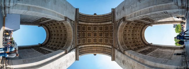 Arc de Triomphe in Summer, Paris/France