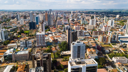Ponta Grossa - PR. Aerial view of Ponta Grossa city - Paraná - Brazil