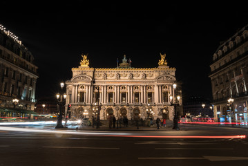 Fototapeta na wymiar Paris Opera at Night, Paris/France