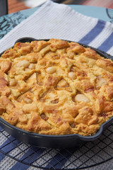 Skillet homemade apple pie