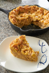 Skillet homemade apple pie