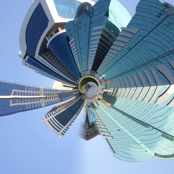 Little Planet Format Of Modern Building