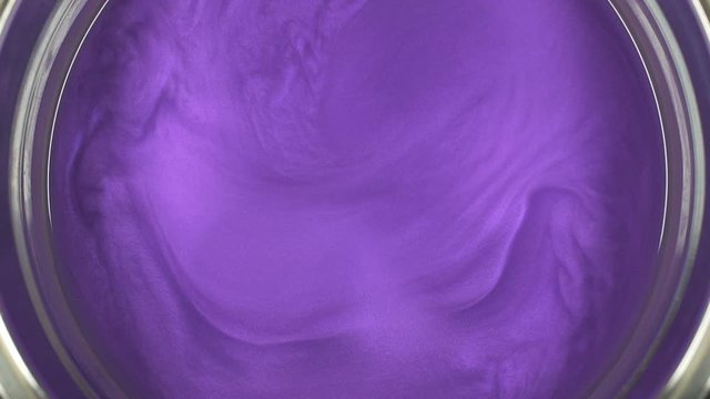 Rheoscopic fluid. Beautiful movement of particles in a liquid. Fantastic patterns and shapes. 50 fps