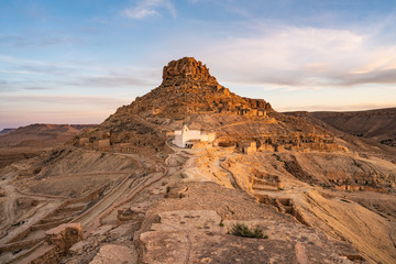 red rocks in the desert old town germassa