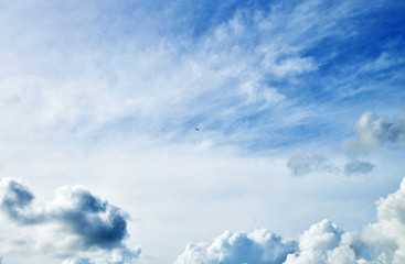 blue sky with clouds