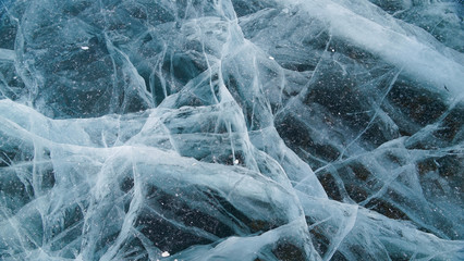 ice of lake Baikal