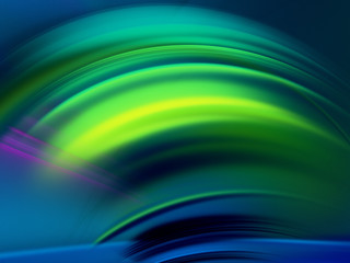 green abstract fractal background 3d rendering illustration