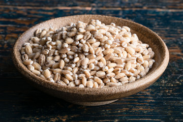 Pearled Barley in a Bowl
