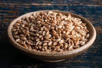 Rye Berries in a Bowl