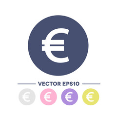 Euro vector icon
