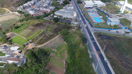 Imagem Aérea Estrada na Zona Leste São Paulo , Brasil