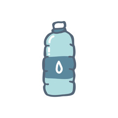 bottle of water doodle icon