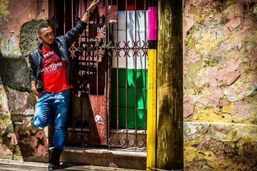 young man posing in the humble house