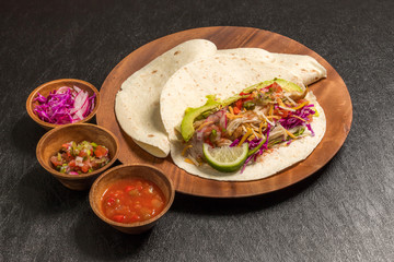 メキシコ料理　タコス　 Mexico's representative dishes (tacos)