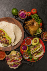 メキシコ料理　タコス　 Mexico's representative dishes (tacos)