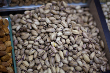 Pistachios are in the box.