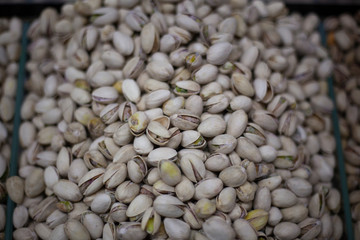 Pistachios are in the box.
