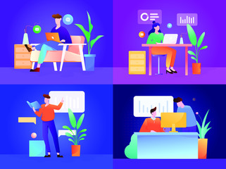 illustration of a man with a gift