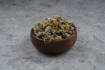 Dry Chamomile Flowers stock photo