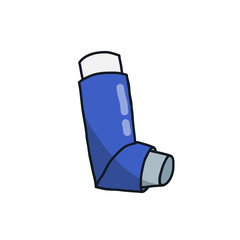 inhaler for asthma doodle icon