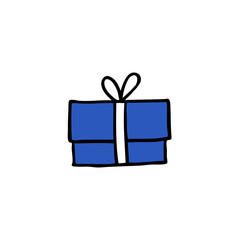 gift box doodle icon
