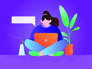 young woman reading a book