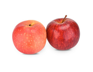 Cameo apples isolated on white background.