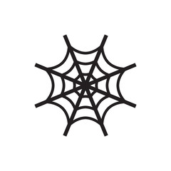 halloween spiders web vector  icon