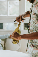 Bottle of white wine