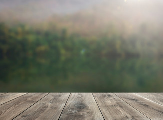 Wooden table product background