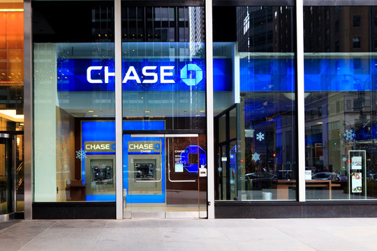 New York, NY, U.S.A. - Facade of CHASE BANK