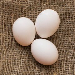 White egg for the bright holiday of Easter