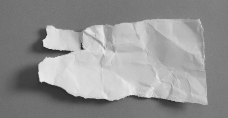 Obraz premium torn paper on gray background with copy space for text