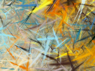 abstract chaotic fractal background 3D rendering illustration