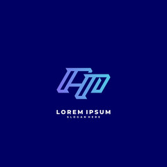 ap letter vector logo initial