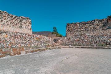 Fullshot view of Mitla ruins