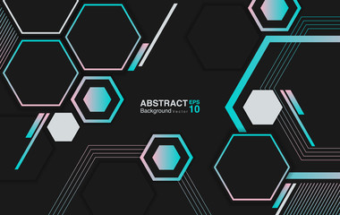 abstract background with hexagons. futuristic background concept. Vector EPS 10