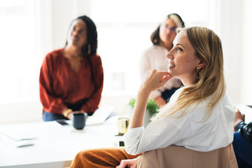 Professional women in a meeting