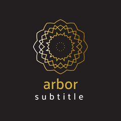 ornament logo gold and silver