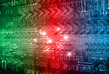 cyber circuit future technology concept background