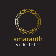 ornament logo gold and silver