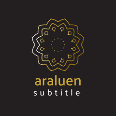 ornament logo gold and silver