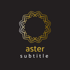 ornament logo gold and silver