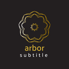 ornament logo gold and silver