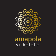 ornament logo gold and silver