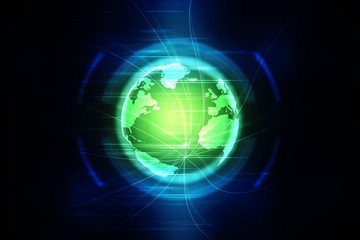 2d illustration world map abstract background