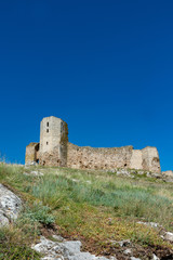 Fototapeta na wymiar the medieval fortress on the hill