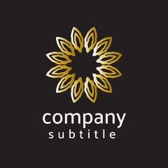 ornament logo gold and silver