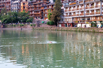 Scenery of phoenix ancient city, xiangxi, China
